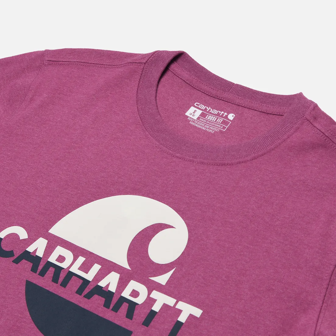 Carhartt Женская футболка Loose Fit Heavyweight Feded C Graphic