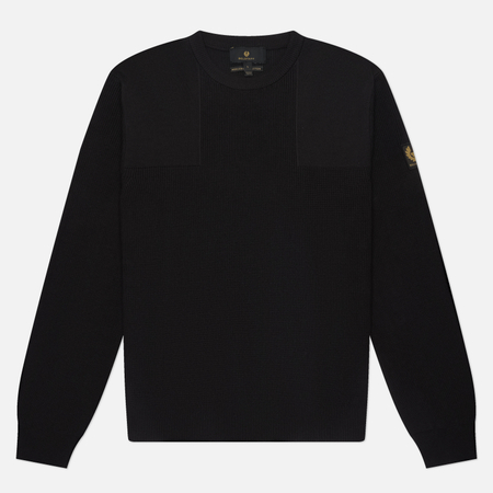 Мужской свитер Belstaff Commander Crew Neck, цвет чёрный, размер XL