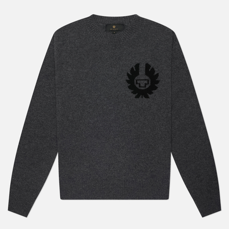 Мужской свитер Belstaff Competition Crew Neck, цвет серый, размер XXL