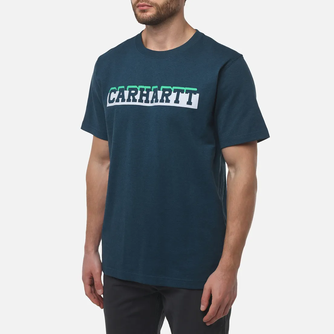 Carhartt Мужская футболка Relaxed Heavyweight Logo Graphic