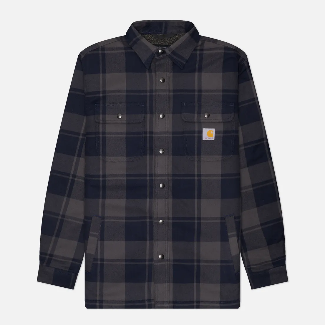 Carhartt Мужская рубашка Relaxed Fit Heavyweight Flannel Overshirt