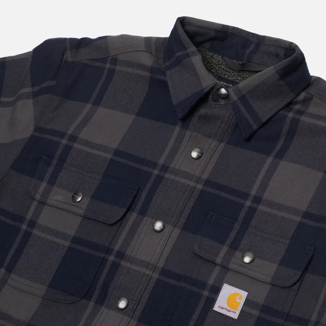 Carhartt Мужская рубашка Relaxed Fit Heavyweight Flannel Overshirt