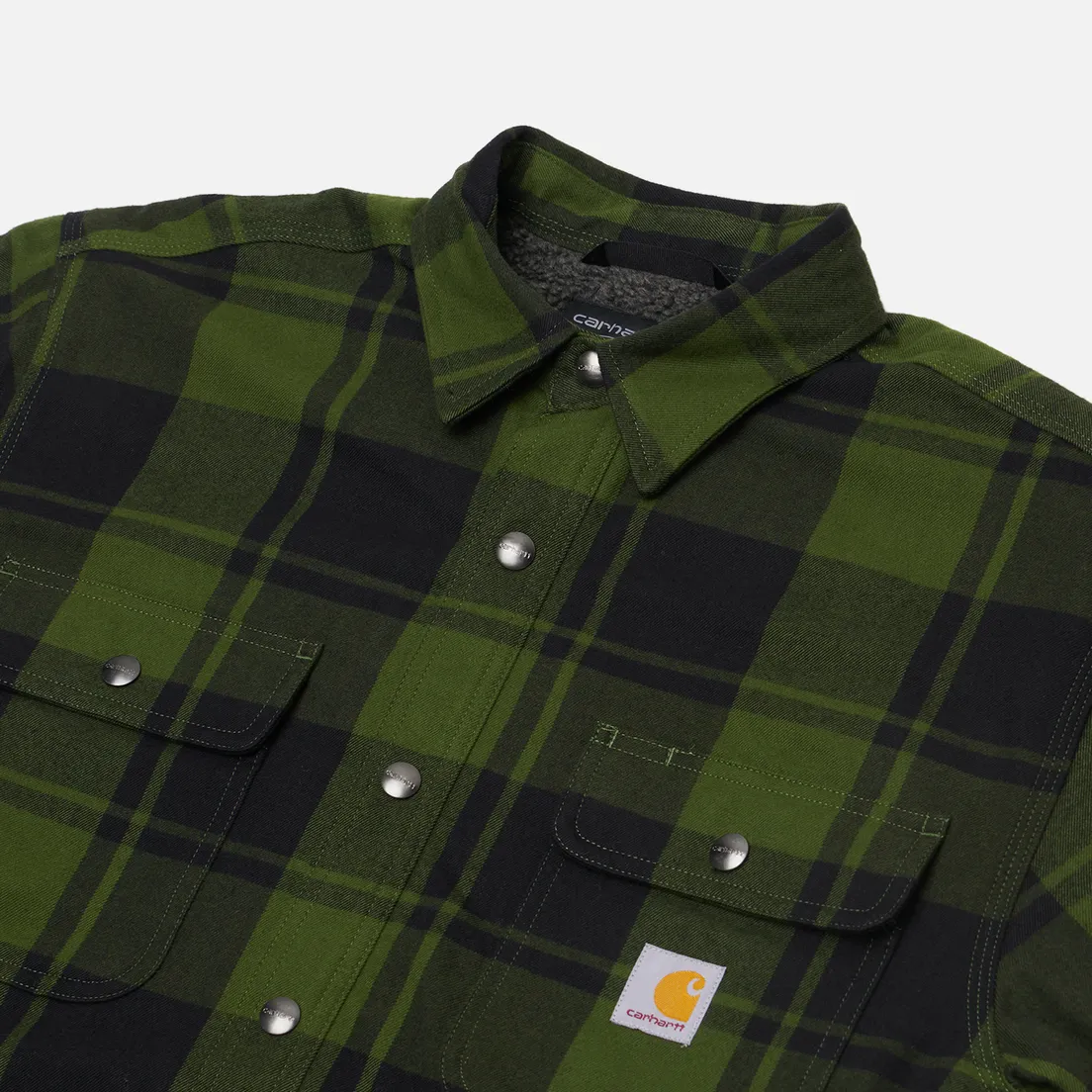 Carhartt Мужская рубашка Relaxed Fit Heavyweight Flannel Overshirt