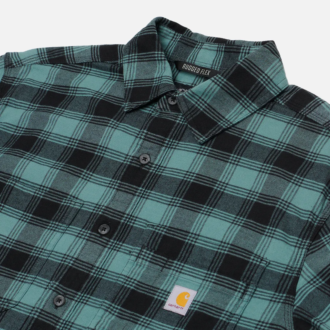 Carhartt Мужская рубашка Rugged Flex Relaxed Midweight Flannel Plaid