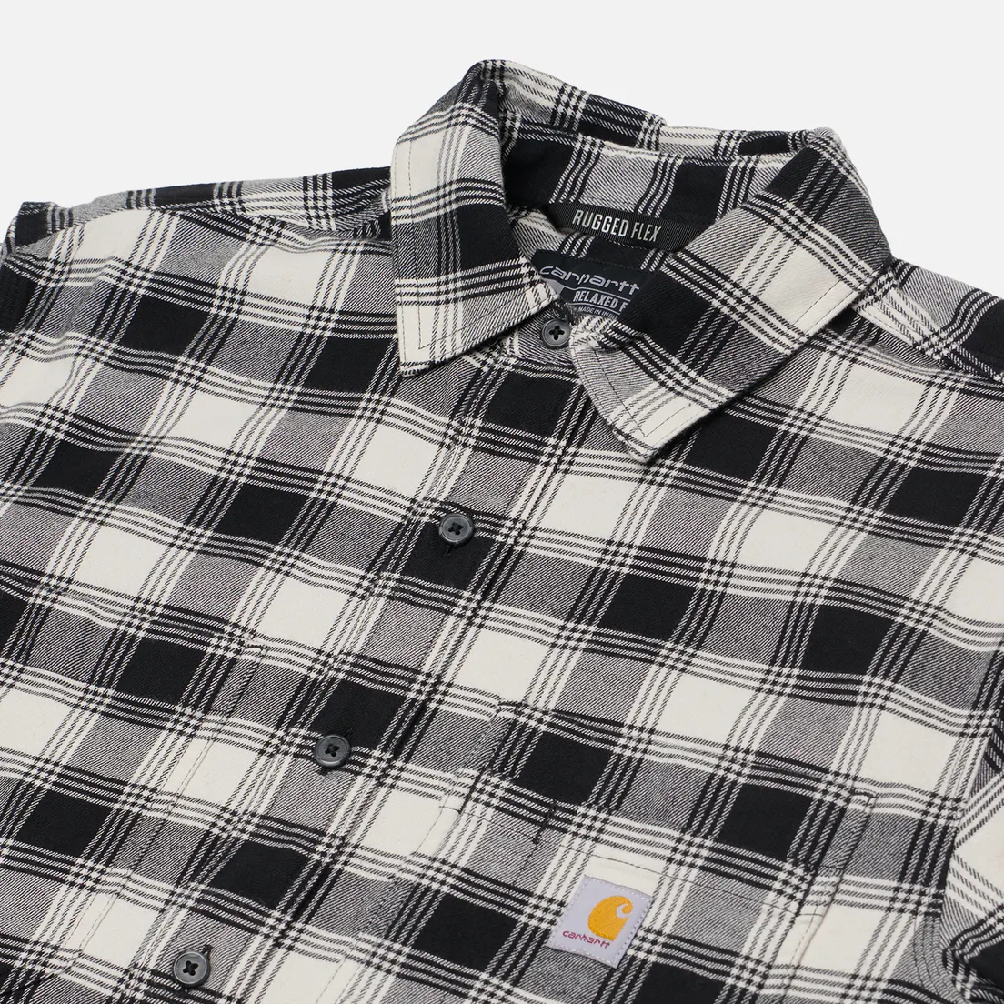 Carhartt Мужская рубашка Rugged Flex Relaxed Midweight Flannel Plaid