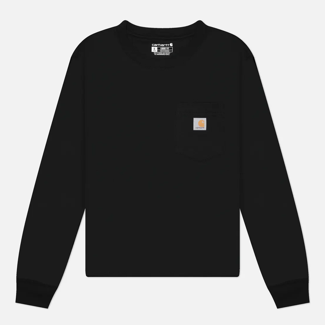 Carhartt Женский лонгслив Tencel Fiber Series Loose Fit Crew Neck Pocket