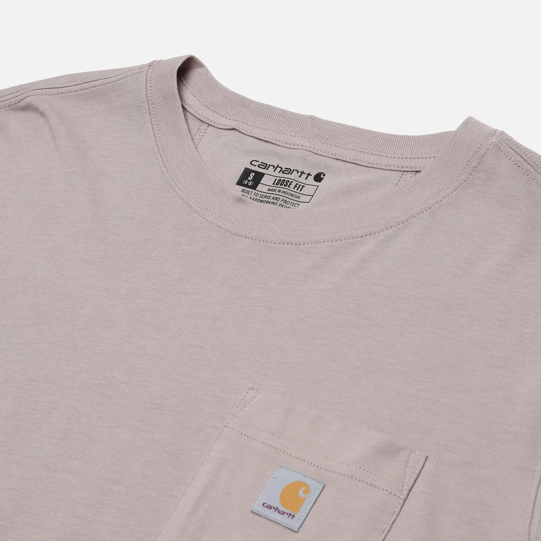 Carhartt Женский лонгслив Tencel Fiber Series Loose Fit Crew Neck Pocket