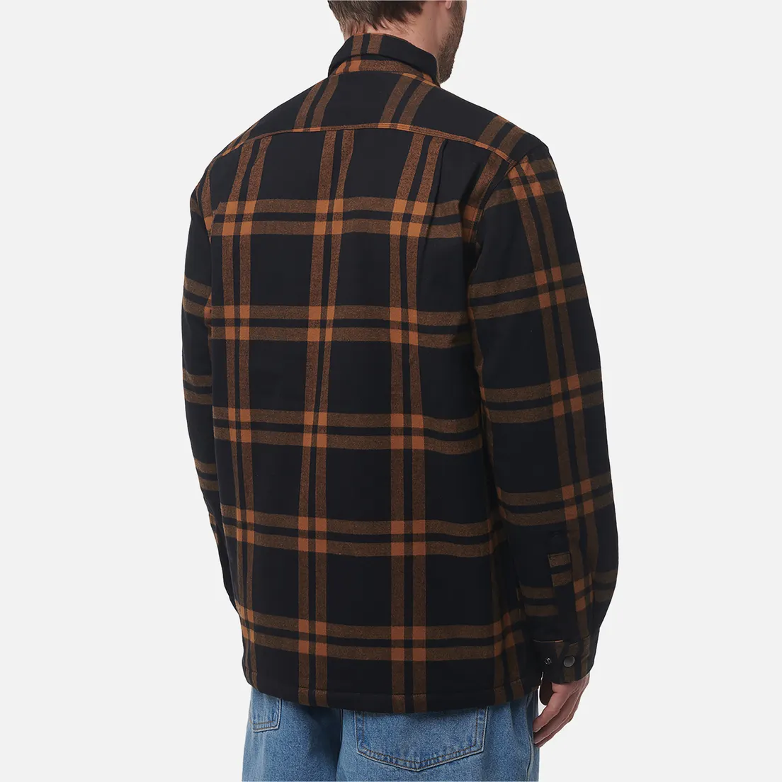 Carhartt Мужская рубашка Relaxed Fit Flannel Sherpa-Lined