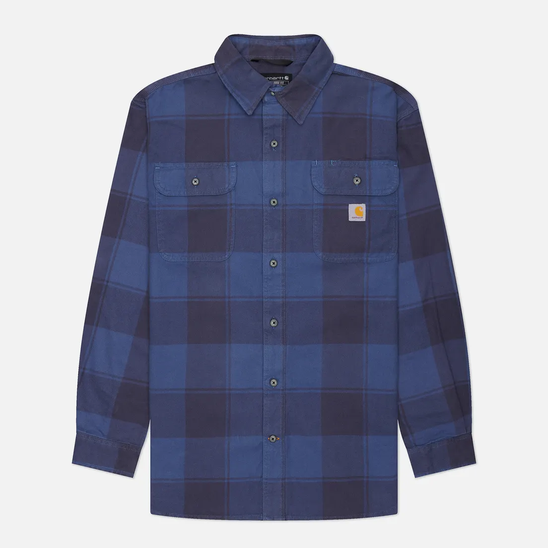 Carhartt Мужская рубашка Loose Fit Heavyweight Flannel Plaid