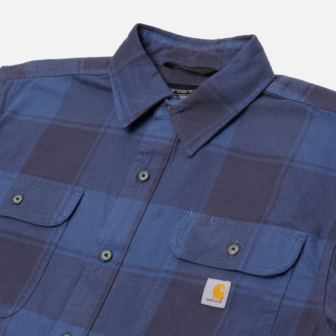 Carhartt Мужская рубашка Loose Fit Heavyweight Flannel Plaid