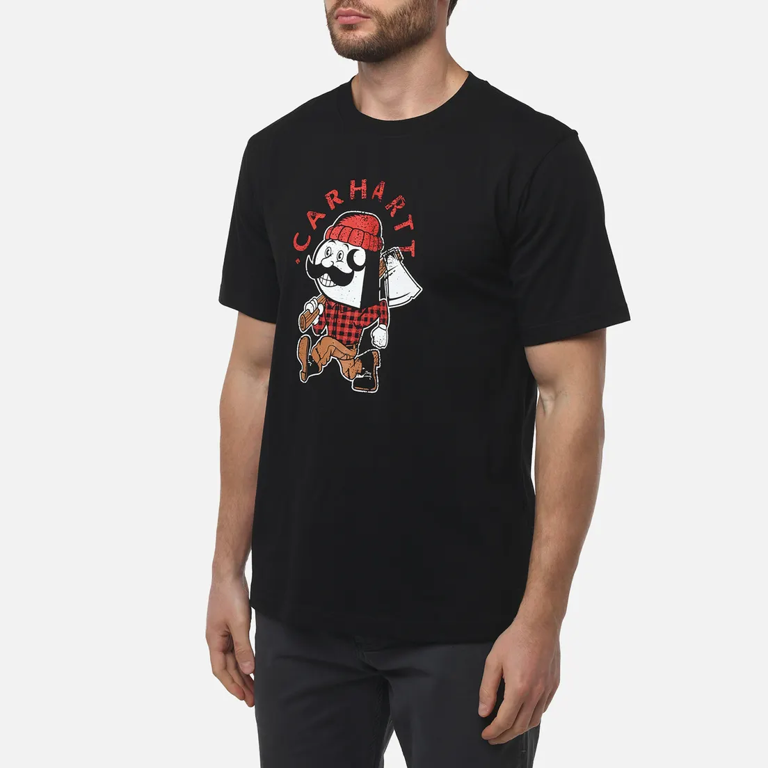 Carhartt Мужская футболка Relaxed Fit Lightweight Lumberjack Graphic