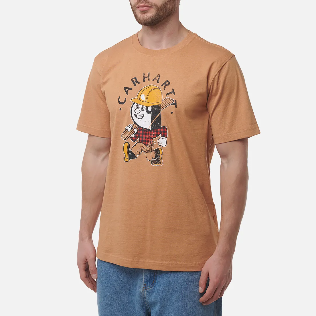 Carhartt Мужская футболка Relaxed Fit Lightweight Carpenter Graphic