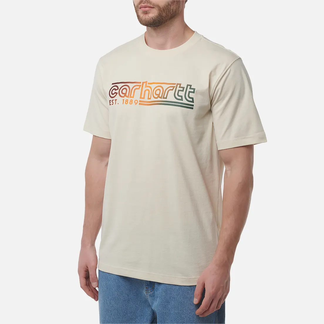 Carhartt Мужская футболка Relaxed Fit Lightweight Logo Graphic