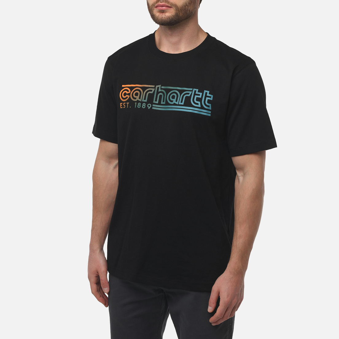 Carhartt Мужская футболка Relaxed Fit Lightweight Logo Graphic
