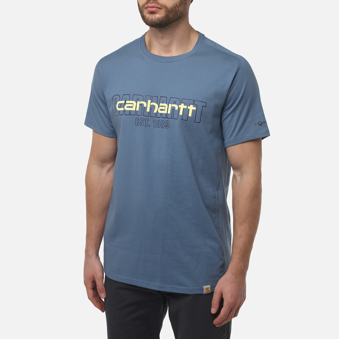 Carhartt Мужская футболка Force Relaxed Fit Midweight Logo Graphic