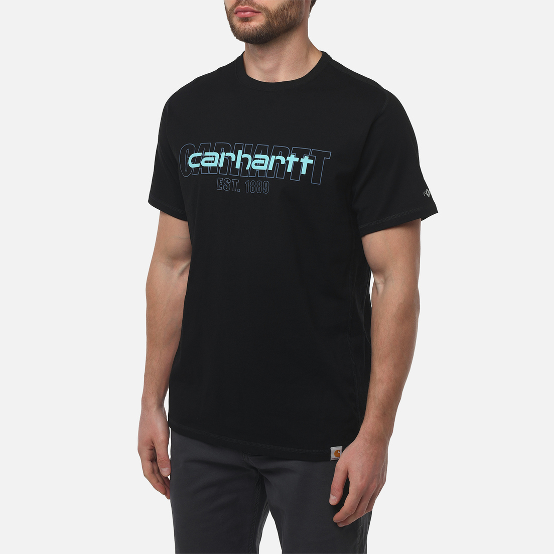 Carhartt Мужская футболка Force Relaxed Fit Midweight Logo Graphic