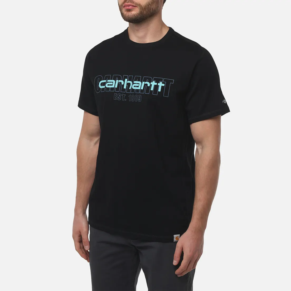 Carhartt Мужская футболка Force Relaxed Fit Midweight Logo Graphic