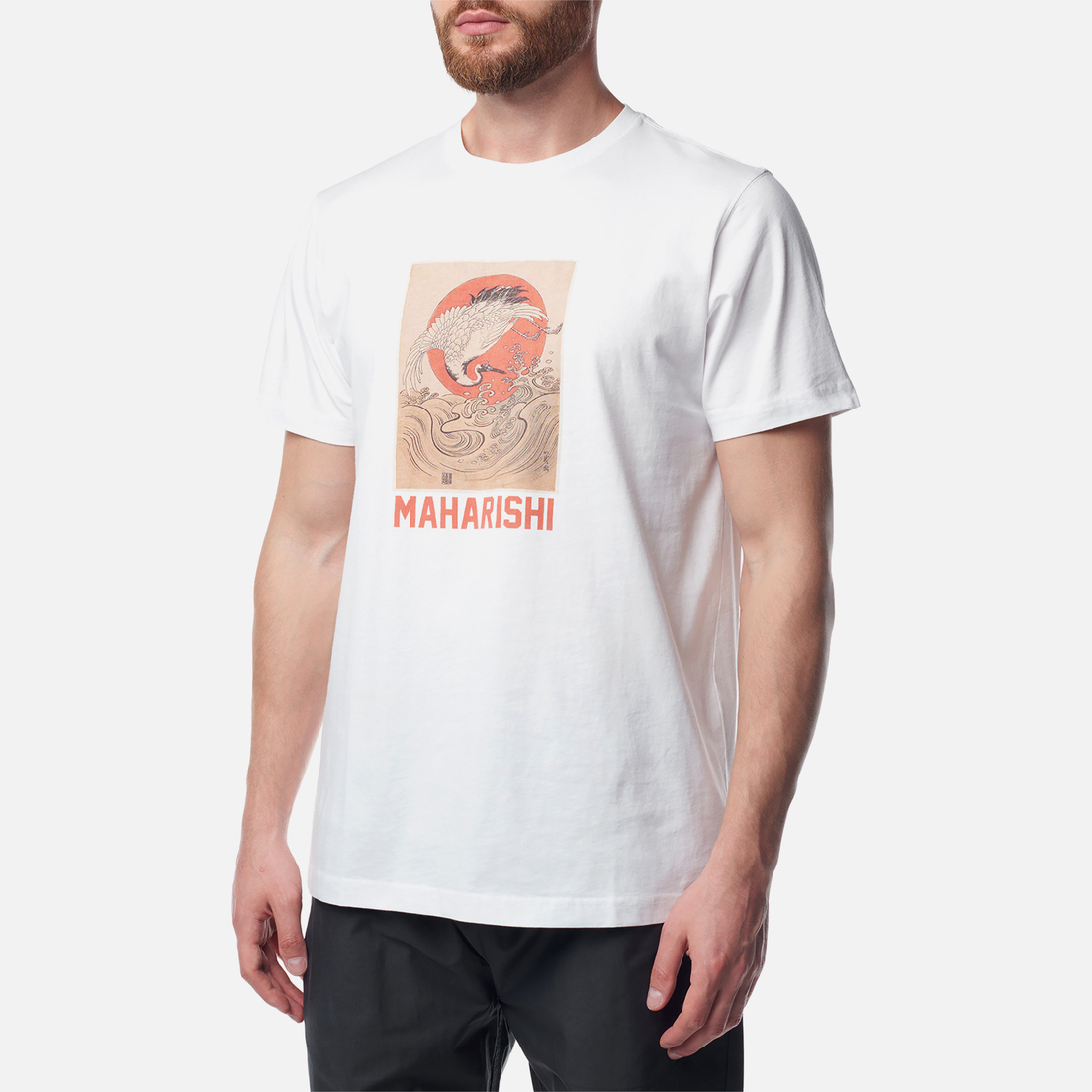 maharishi Мужская футболка Water Peace Crane