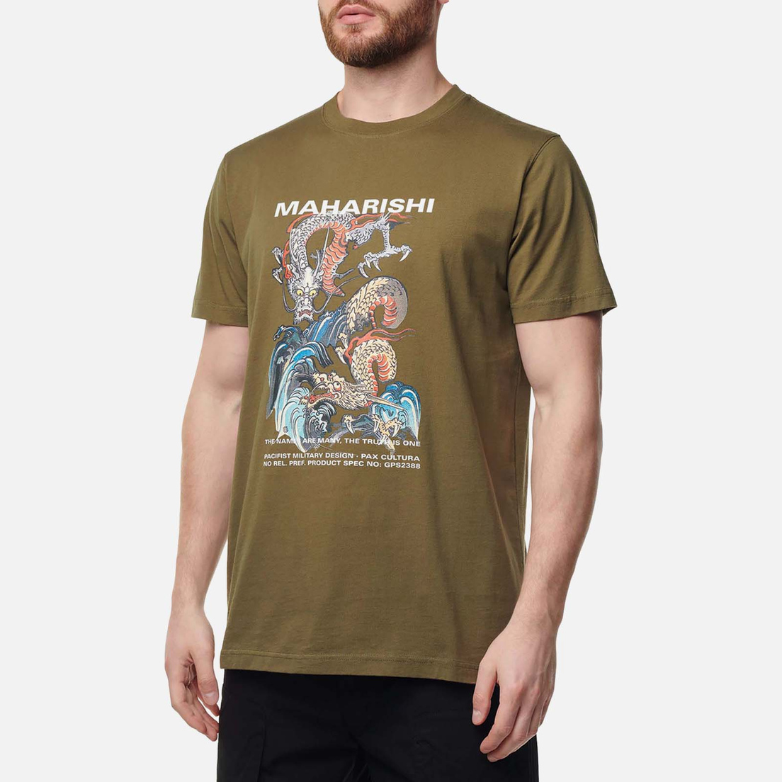 maharishi Мужская футболка Double Dragons Organic