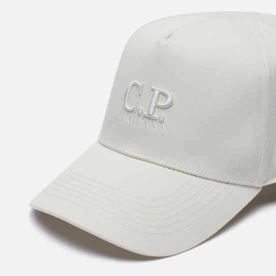 Кепка C.P. Company Gabardine Classic Logo Baseball Gauze White