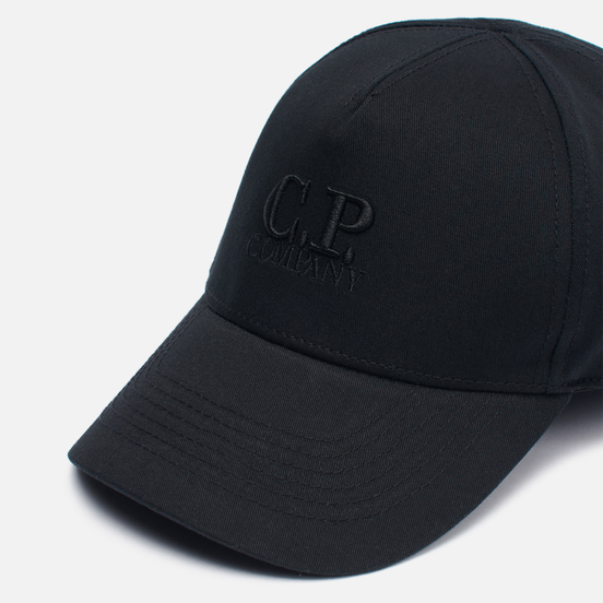 Кепка C.P. Company Gabardine Classic Logo Baseball Black