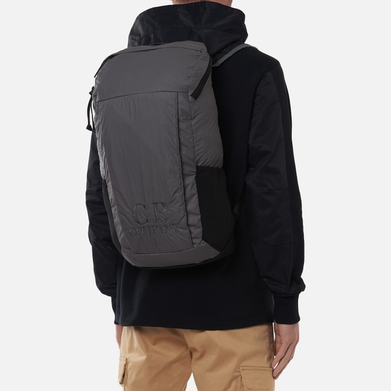Рюкзак C.P. Company Nylon Rubbered Garment Dyed Logo Gargoyle