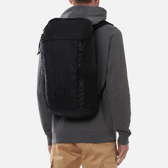 Рюкзак C.P. Company Nylon Rubbered Garment Dyed Logo Black