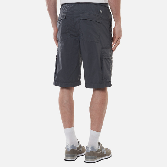 Мужские шорты C.P. Company 50 Fili Stretch Garment Dyed Lens Cargo Gargoyle