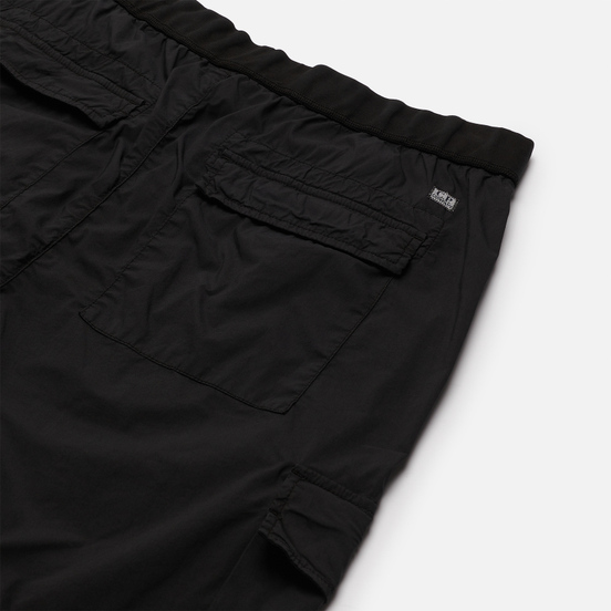 Мужские шорты C.P. Company 50 Fili Stretch Garment Dyed Lens Cargo Black