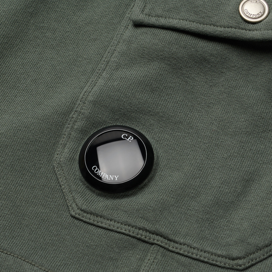 Мужские шорты C.P. Company Open End Fleece Garment Dyed Lens Laurel Wreath