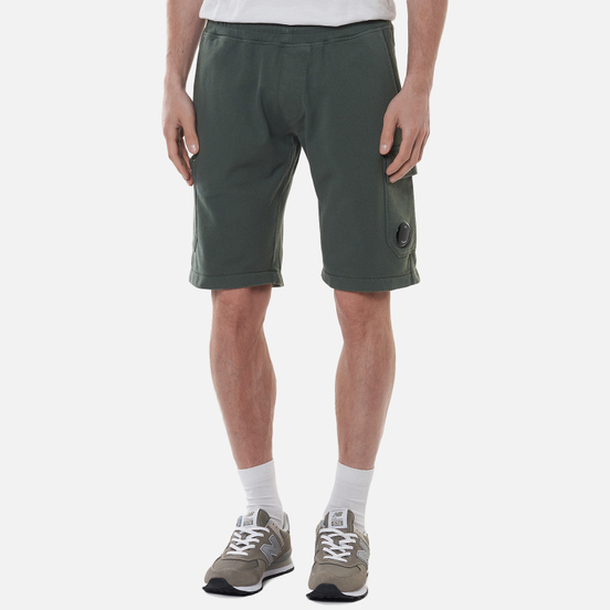 Мужские шорты C.P. Company Open End Fleece Garment Dyed Lens Laurel Wreath