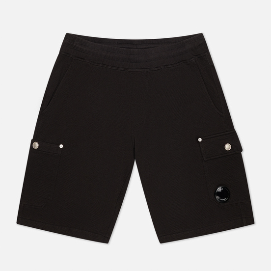 Мужские шорты C.P. Company Open End Fleece Garment Dyed Lens Black