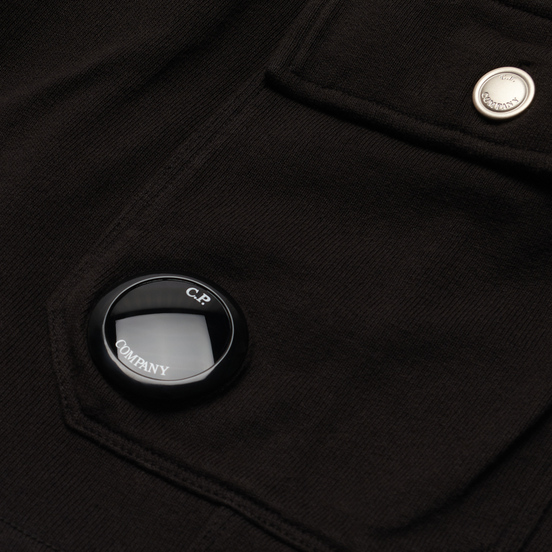Мужские шорты C.P. Company Open End Fleece Garment Dyed Lens Black