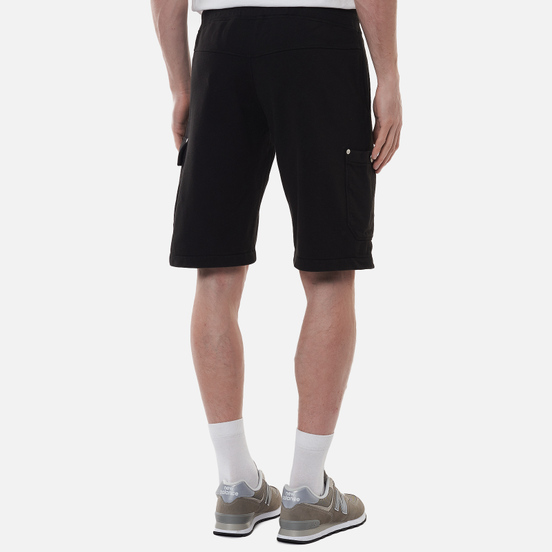 Мужские шорты C.P. Company Open End Fleece Garment Dyed Lens Black