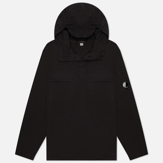 Мужская рубашка C.P. Company Gabardine Garment Dyed Hooded Lens Black