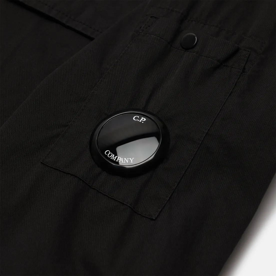C.P. Company Мужская рубашка Gabardine Garment Dyed Hooded Lens