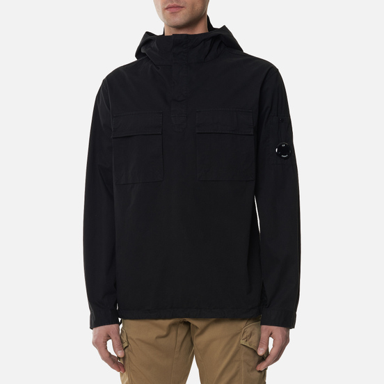 Мужская рубашка C.P. Company Gabardine Garment Dyed Hooded Lens Black