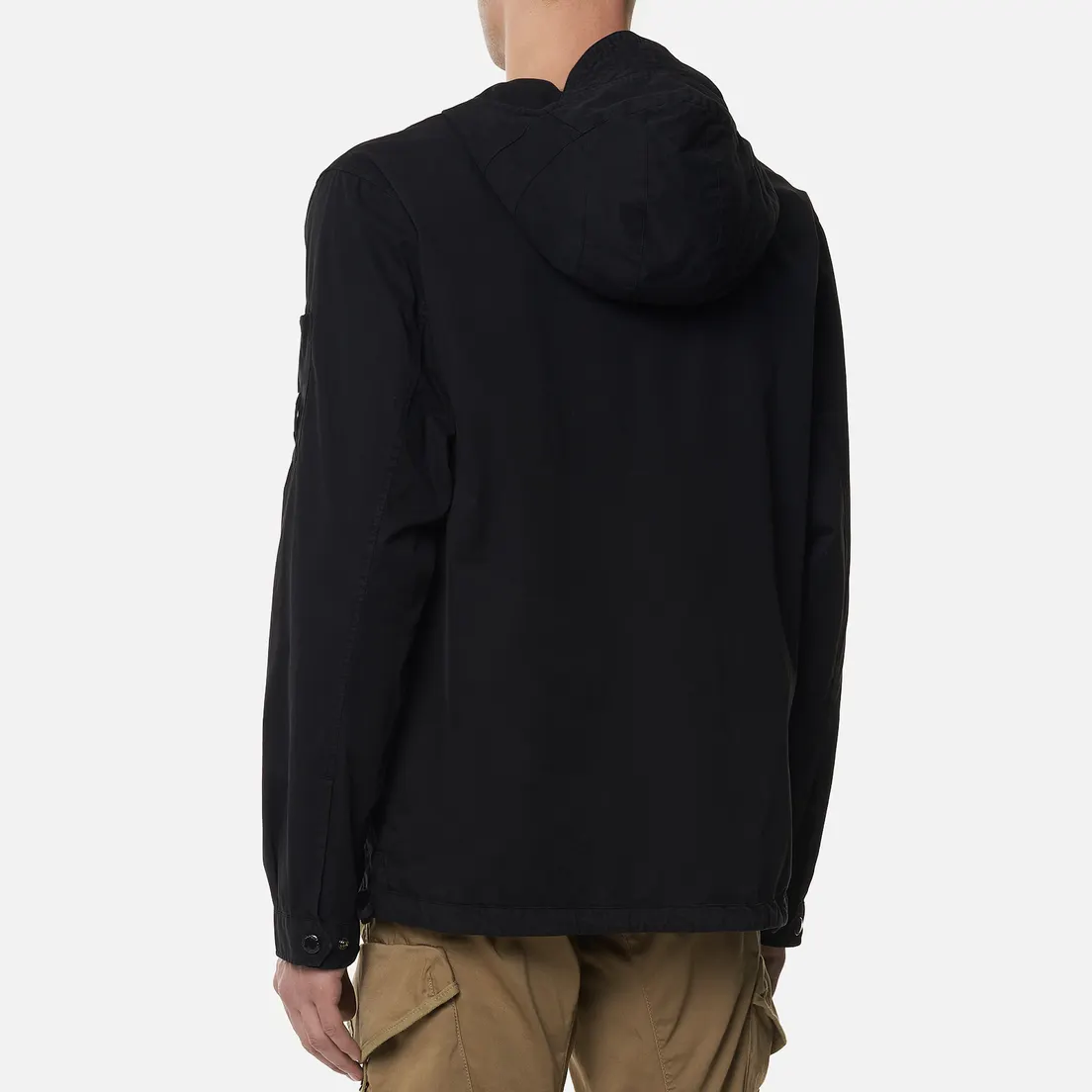C.P. Company Мужская рубашка Gabardine Garment Dyed Hooded Lens