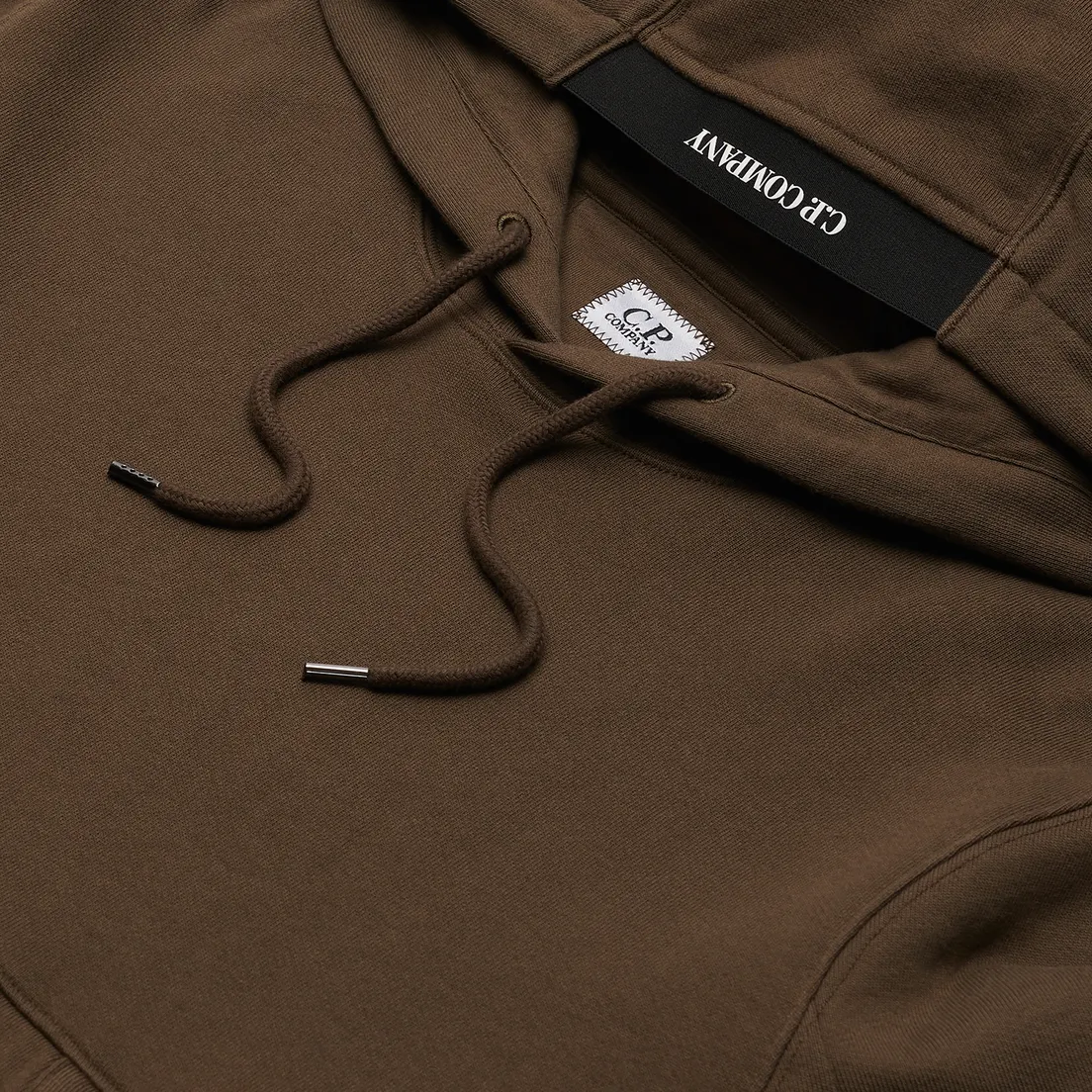 C.P. Company Мужская толстовка Diagonal Raised Fleece Garment Dyed Lens Hooded