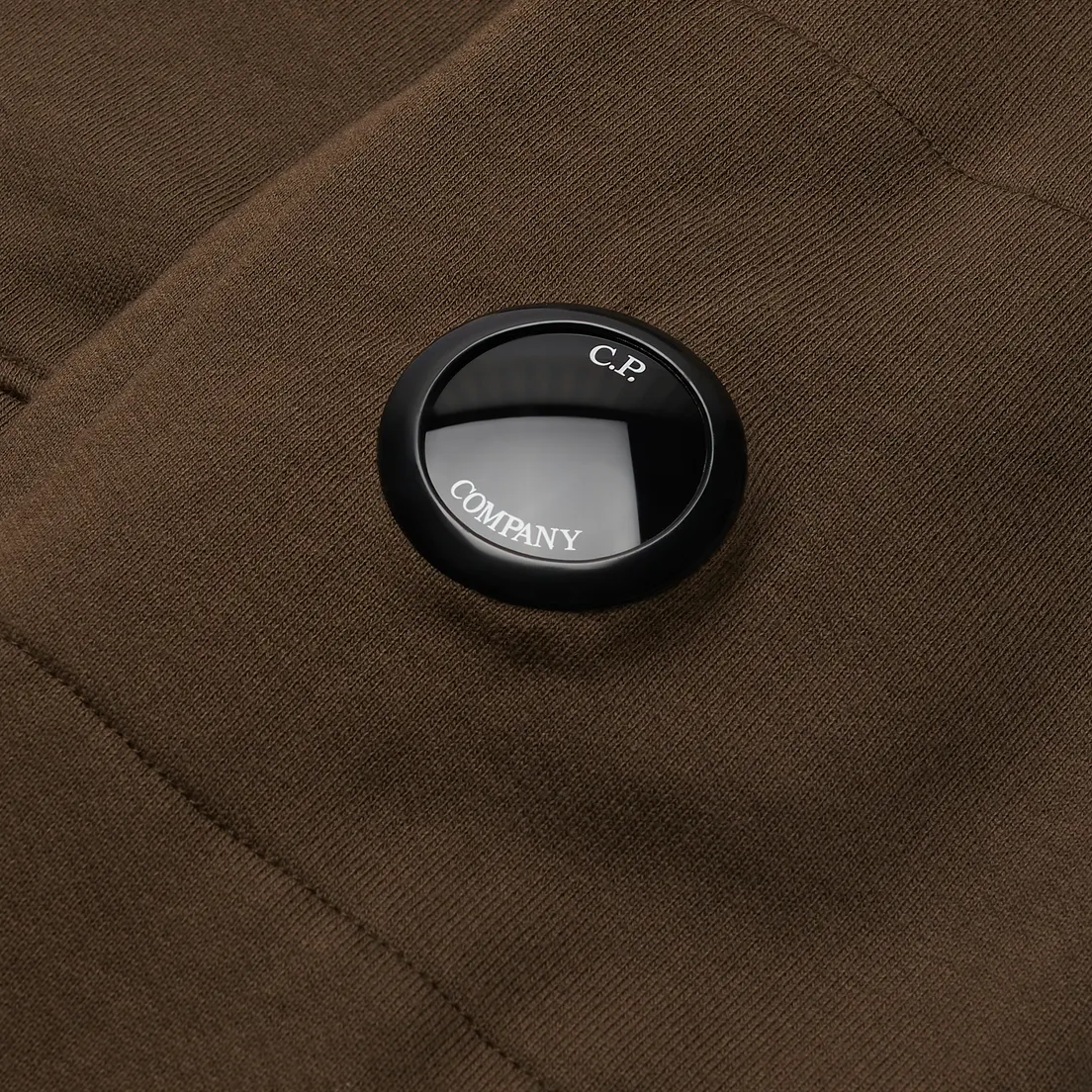 C.P. Company Мужская толстовка Diagonal Raised Fleece Garment Dyed Lens Hooded