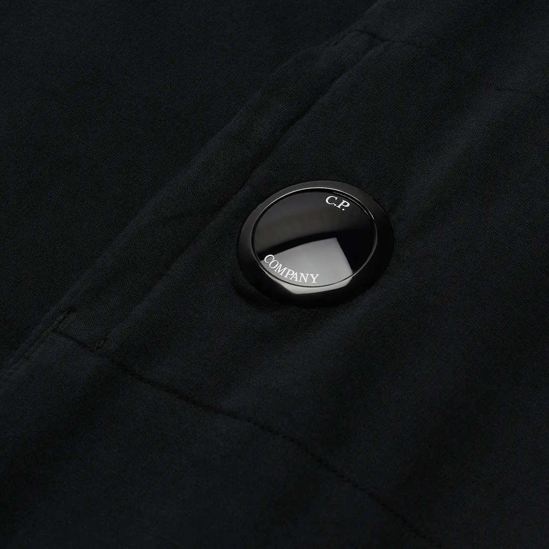 C.P. Company Мужская толстовка Light Fleece Garment Dyed Quarter Zip Lens