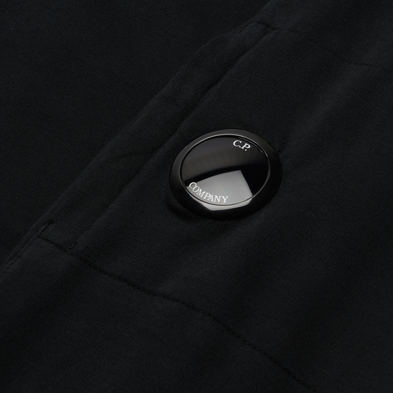 Мужская толстовка C.P. Company Light Fleece Garment Dyed Quarter Zip Lens Black