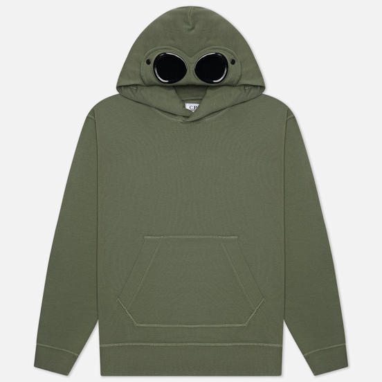 Мужская толстовка C.P. Company Diagonal Fleece Hooded Goggle Laurel Wreath