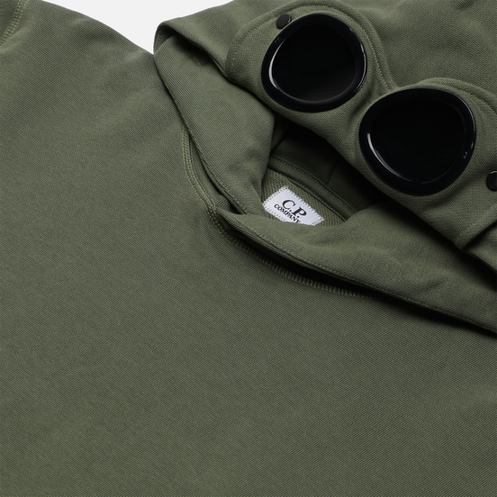 Мужская толстовка C.P. Company Diagonal Fleece Hooded Goggle Laurel Wreath