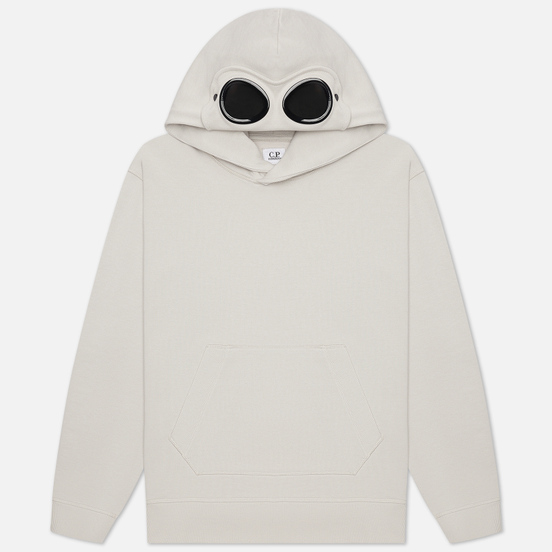 Мужская толстовка C.P. Company Diagonal Fleece Hooded Goggle Moonstruck Grey