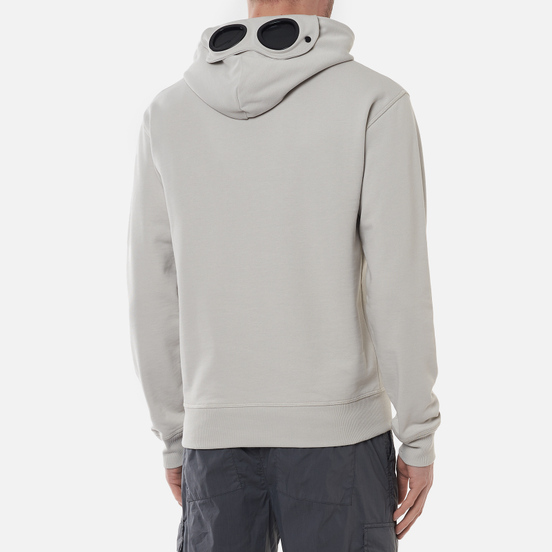 Мужская толстовка C.P. Company Diagonal Fleece Hooded Goggle Moonstruck Grey