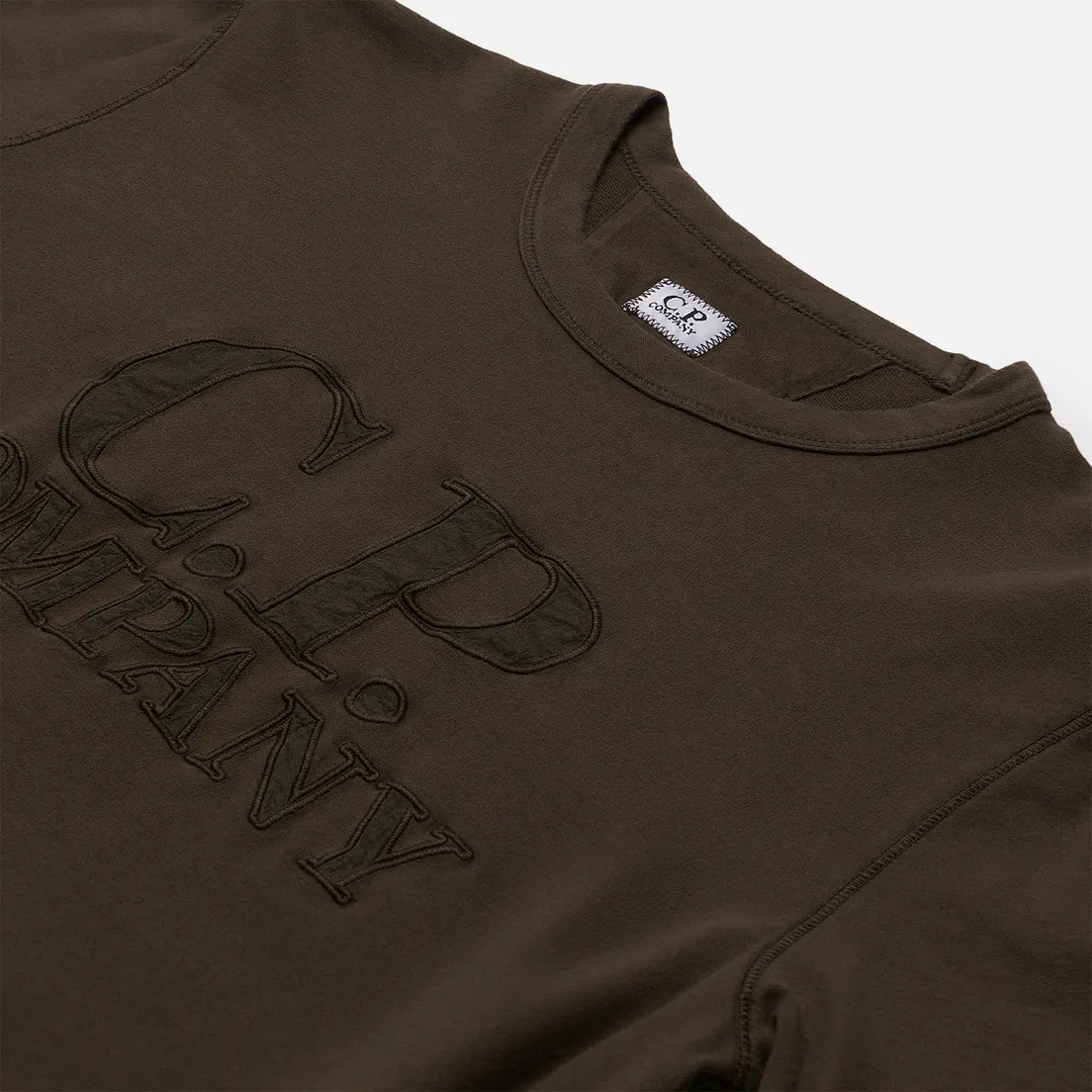 C.P. Company Мужская толстовка Light Fleece Mixed Garment Dyed Chest Logo