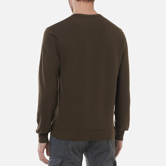Мужская толстовка C.P. Company Light Fleece Mixed Garment Dyed Chest Logo Ivy Green