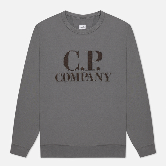 Мужская толстовка C.P. Company Light Fleece Mixed Garment Dyed Chest Logo Gargoyle