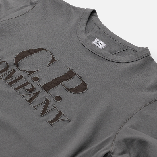 Мужская толстовка C.P. Company Light Fleece Mixed Garment Dyed Chest Logo Gargoyle